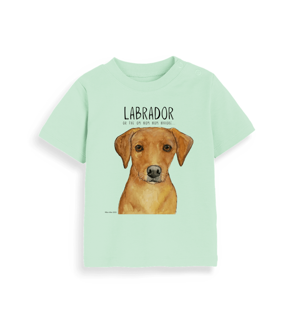 Baby Fox Red Labrador Tee Tiny Tummy Big Appetite