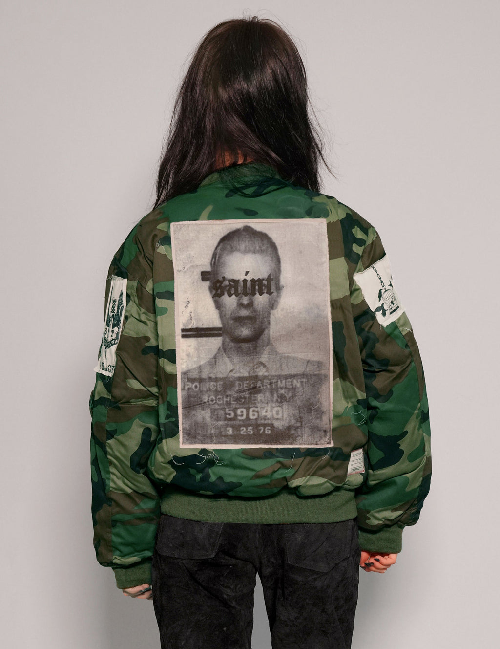 MA1 Camo Bomber Jacket with Patches