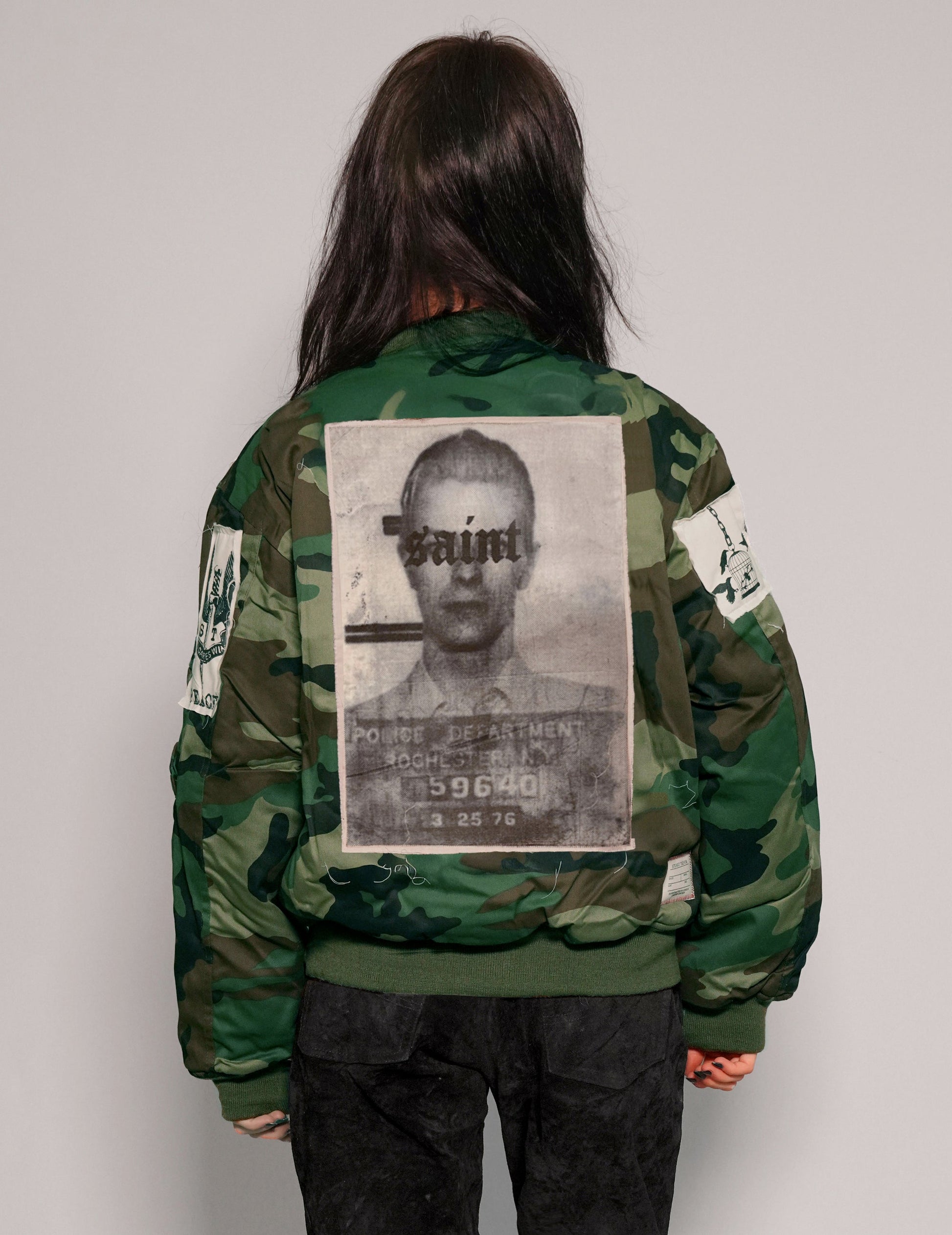 MA1 Camo Bomber Jacket with Patches