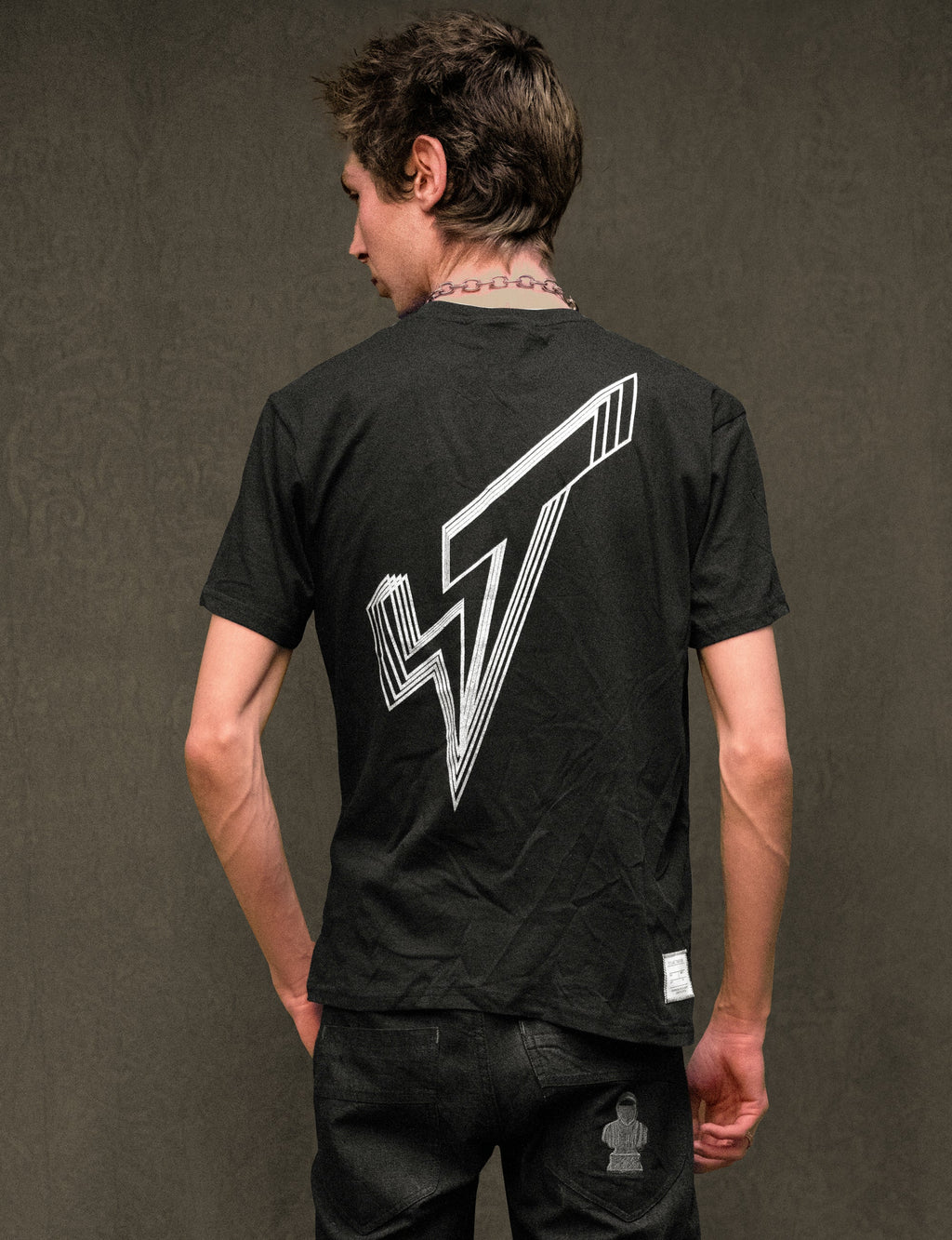 The King Portrait T-Shirt Black