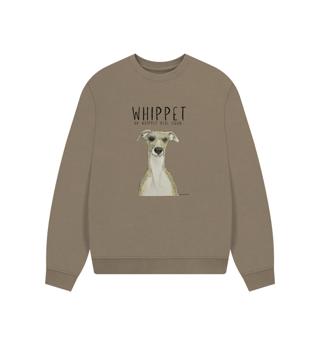 Women's Oversized Whippet Sweatshirt in Organic Cotton