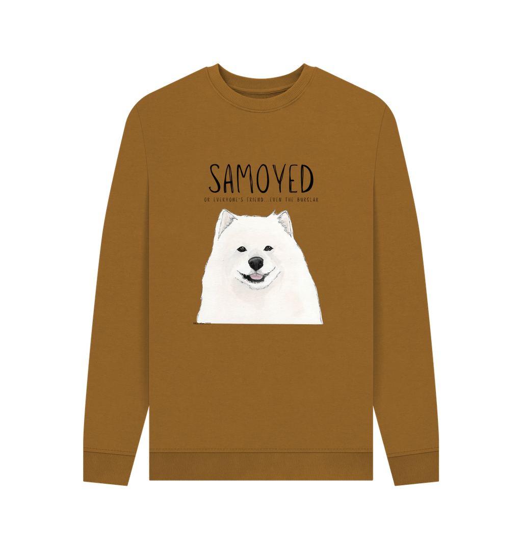 Samoyed Crewneck Sweatshirt Warm Fluffy and Rather Suspicious