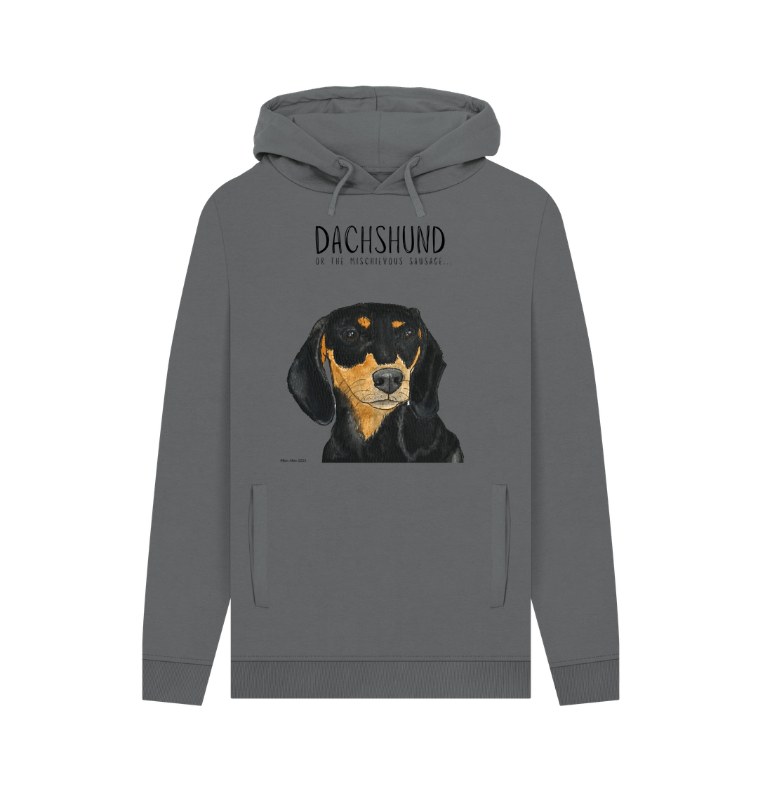 Black and Tan Dachshund Hoodie Small Legs Big Attitude