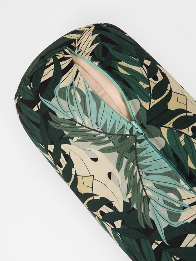 Organic Buckwheat Floral Meditation Bolster Cushion