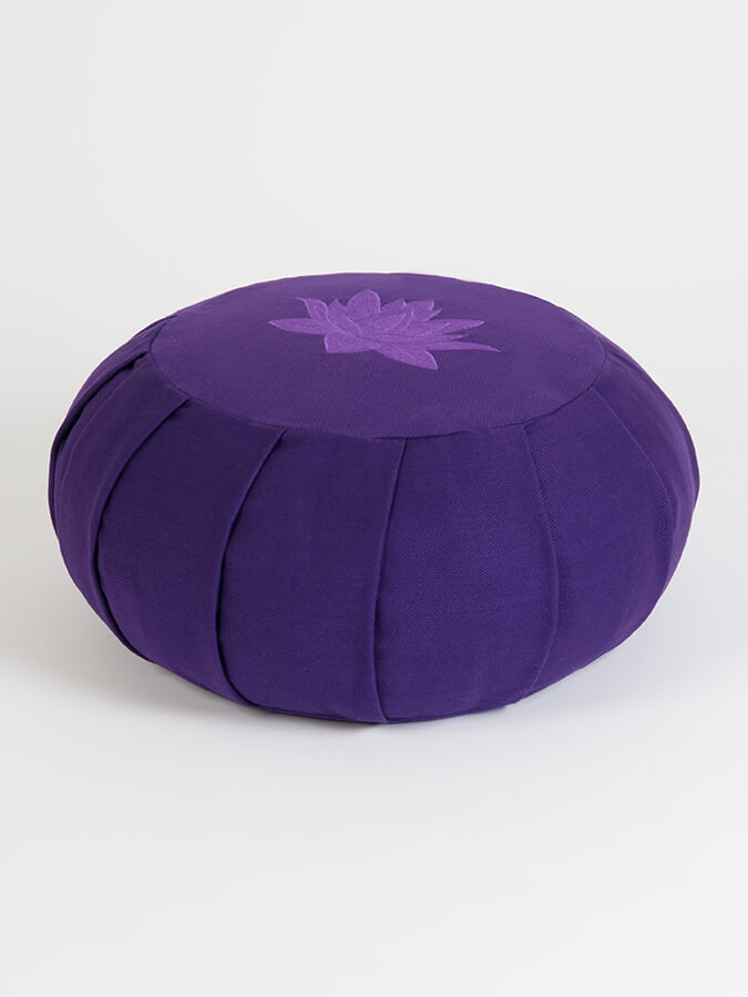 Organic Cotton Round Lotus Zafu Buckwheat Meditation Cushion