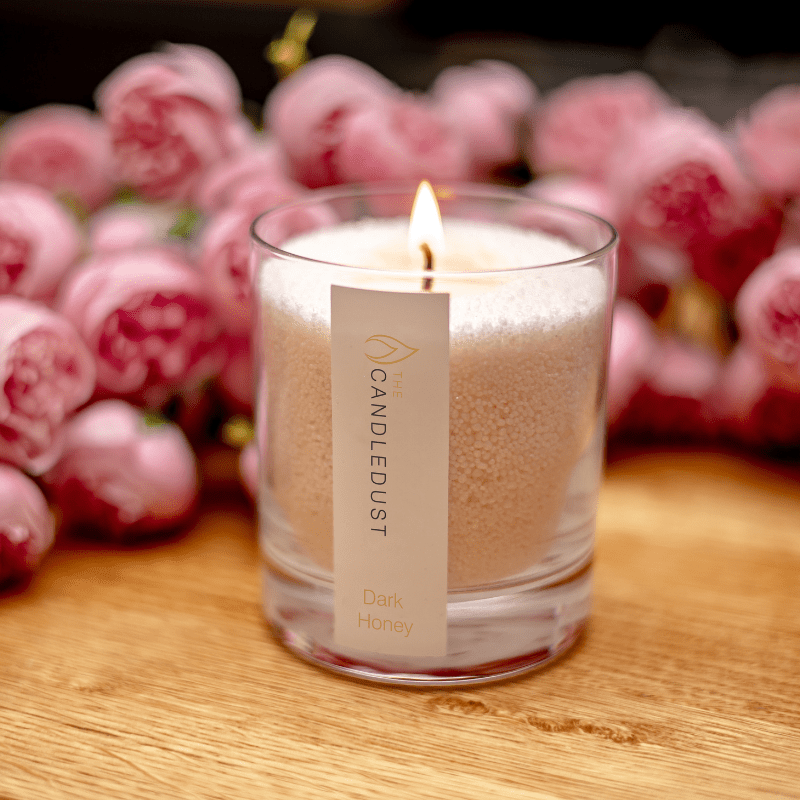 Elegant Scented Candledust Candle – Rose Gold Lid & Vegan by Candledust at www.brixbailey.com