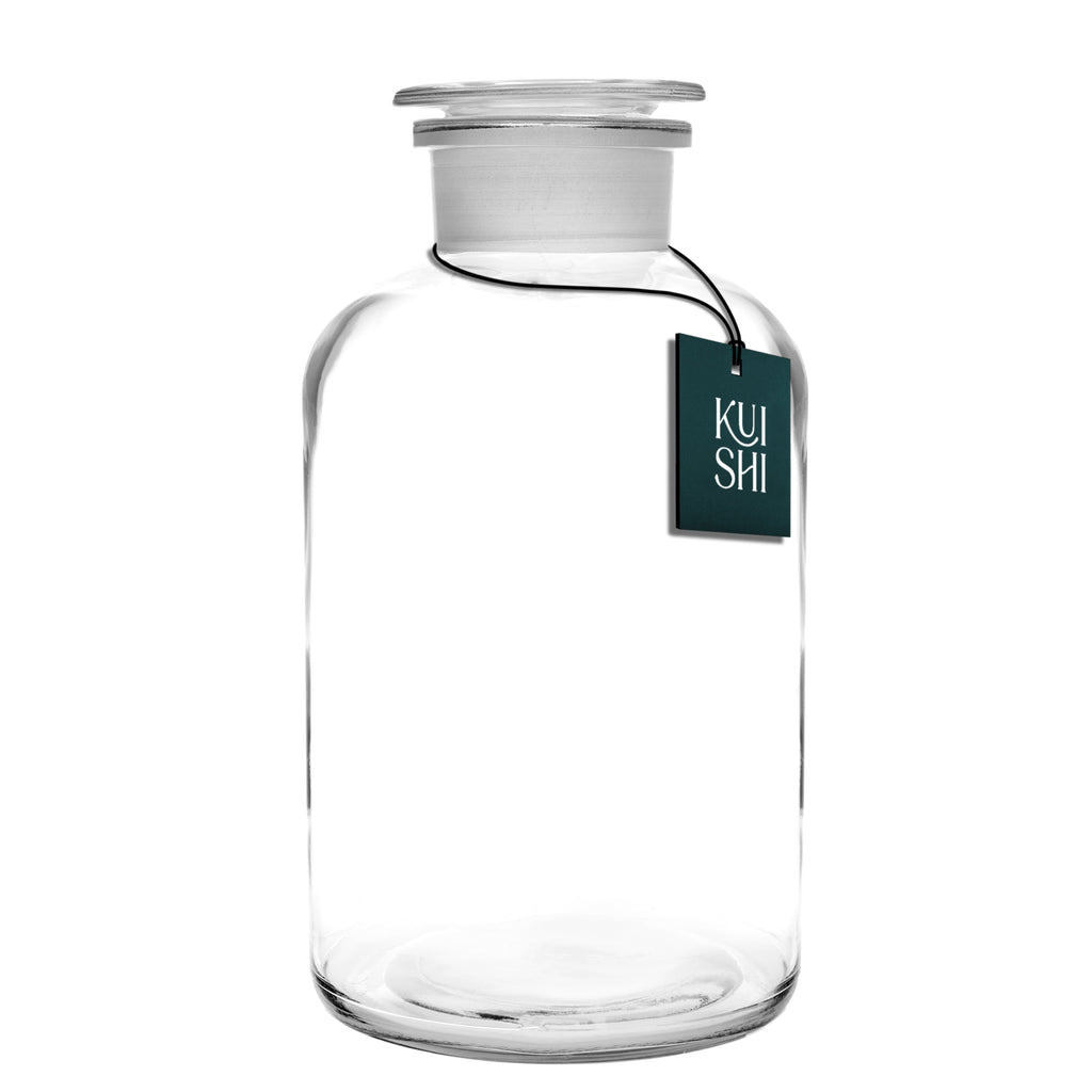 Clear Glass Apothecary Jars with Lids