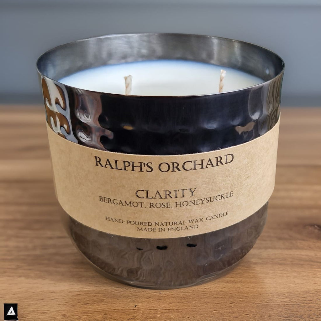 Two Wick Dimpled Black Candle