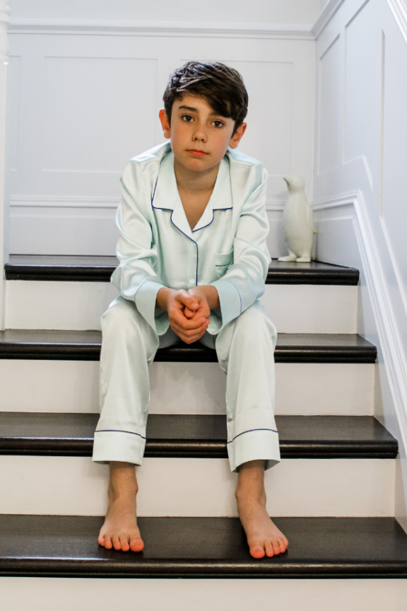 Glacier Silk Pyjama Set for Boys