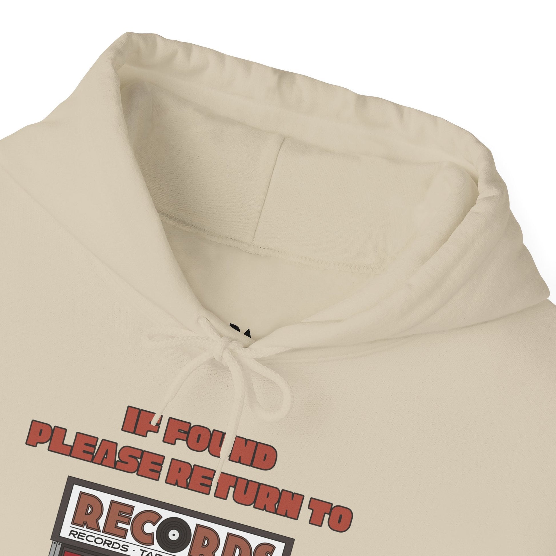 If Found Please Return to the Record Store Mens Hoodie