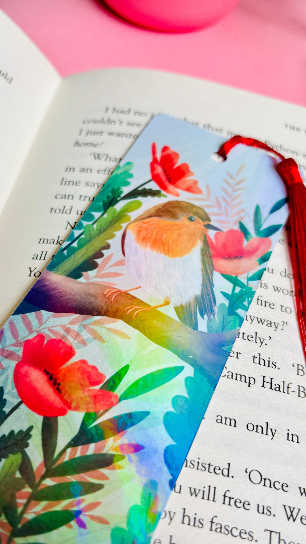 Robin Holographic Bookmark Handmade Bookish Gift