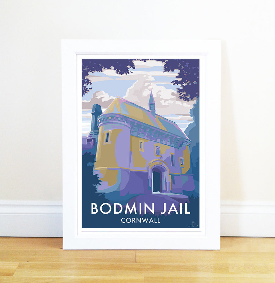 Bodmin Jail Vintage Travel Poster Print