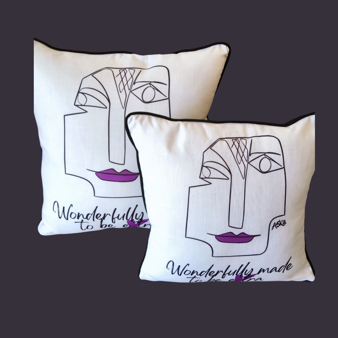 Afro Fusion Design Cushions Set of 4 with Free Lampshade