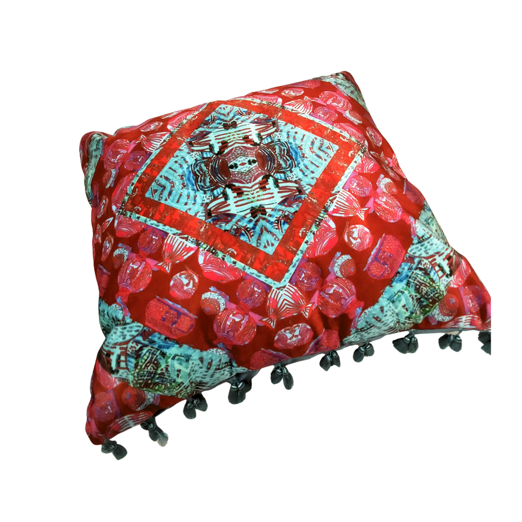 Afro Fusion Design Cushions Set of 4 with Free Lampshade