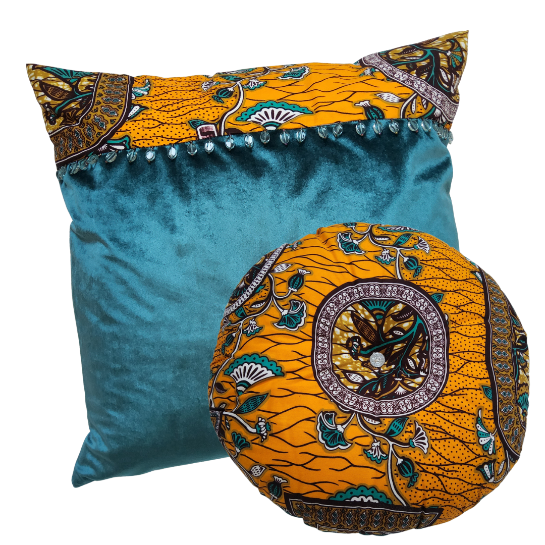 Afro Fusion Design Cushions Set of 4 with Free Lampshade