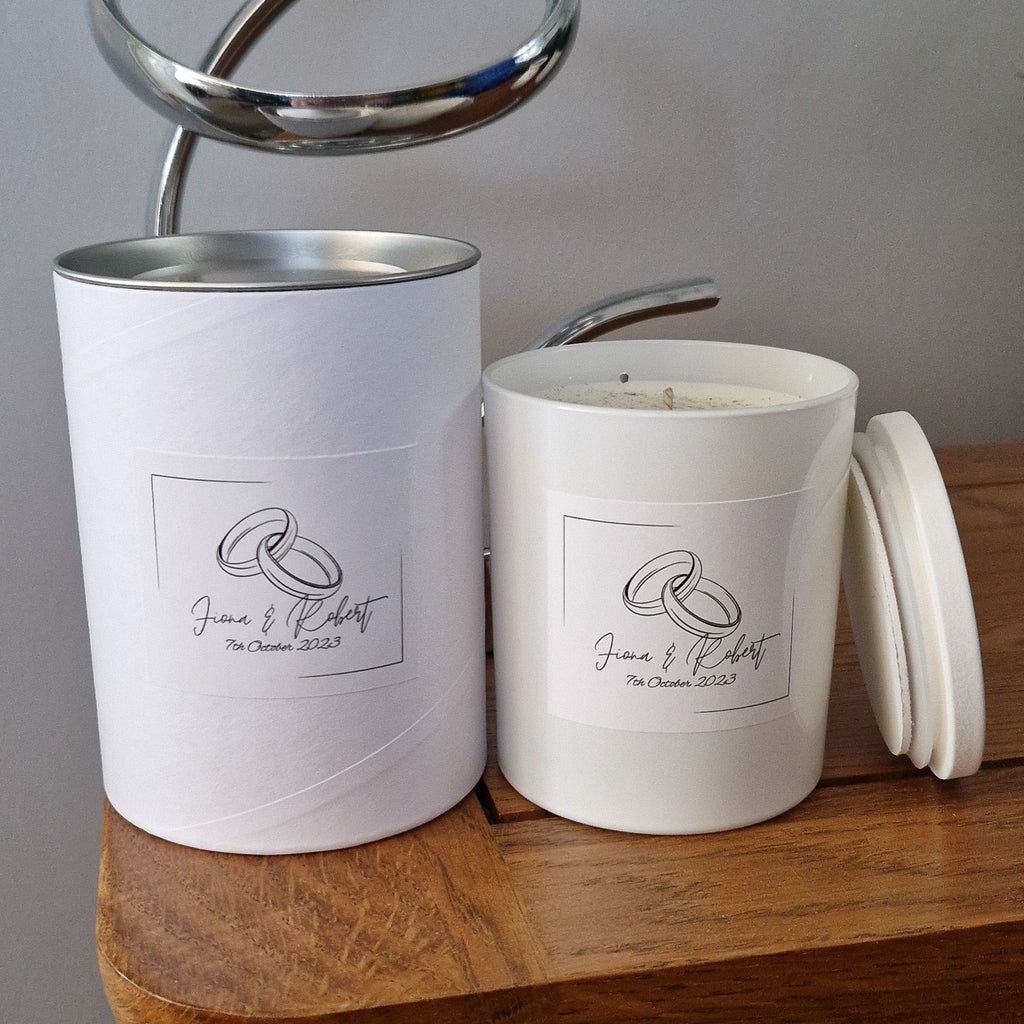 Custom Wedding Candle Large