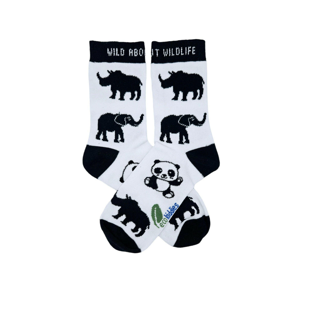 Wild About Wildlife Organic Cotton Kids Socks