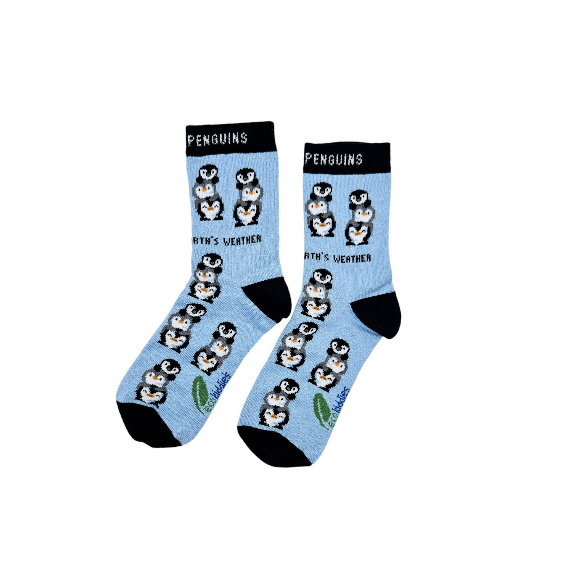 Organic Cotton Kids Socks with Friendly Penguins