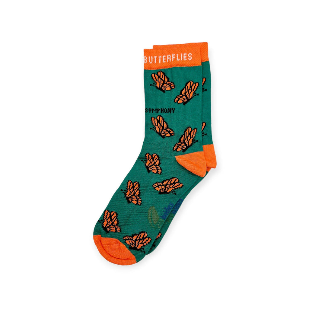Organic Cotton Kids Socks Bundle with Giraffe, Cheetah and Butterfly Designs