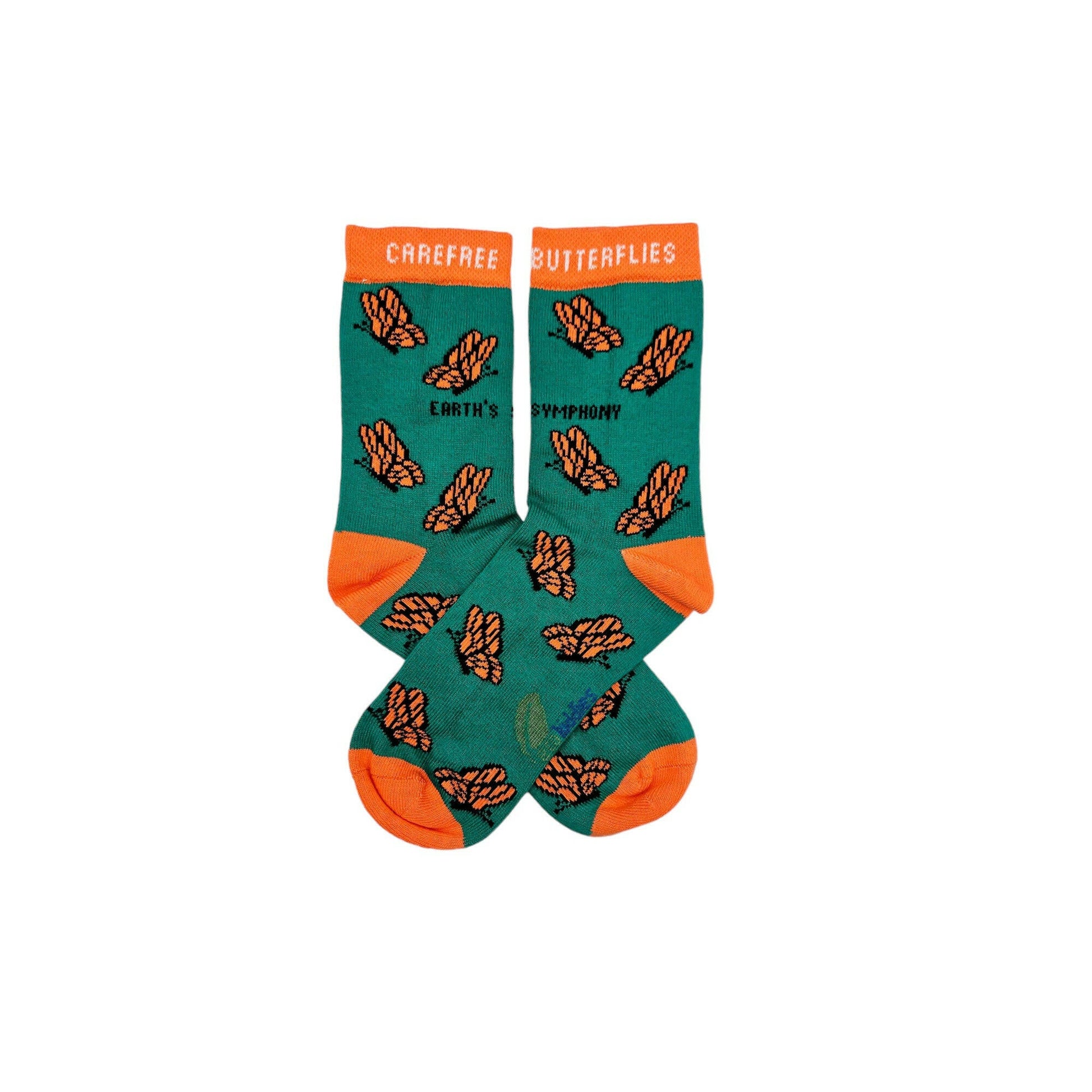 Organic Cotton Kids Socks with Butterfly Design