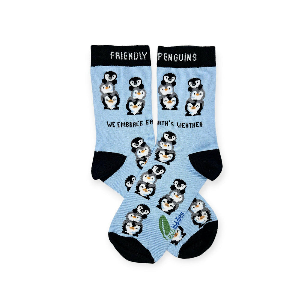 Organic Cotton Kids Socks with Friendly Penguins