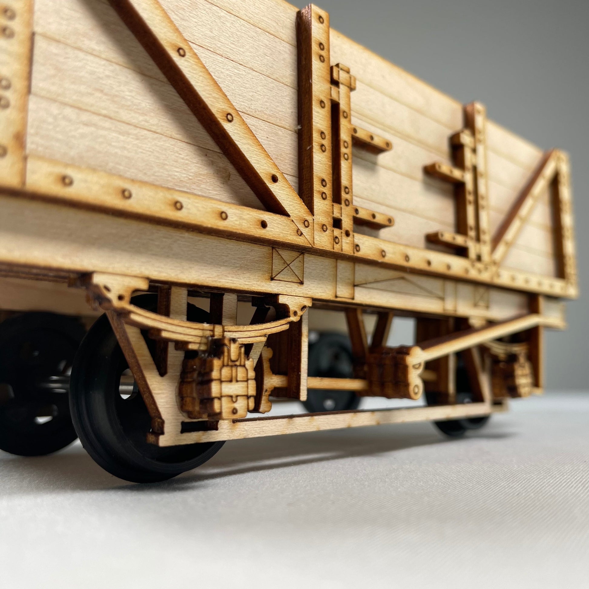 Railway Train Wagon Model with Storage