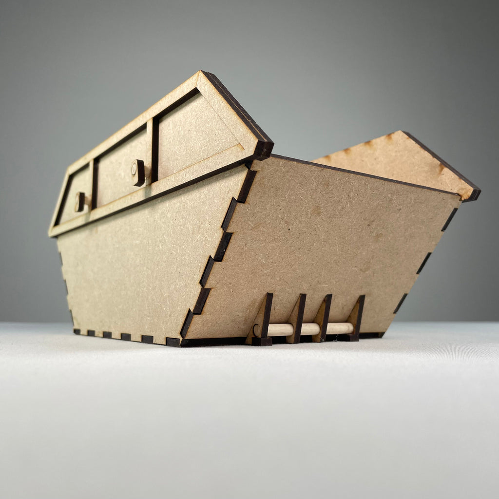 Skip Waste Container - Flatpack Model Kit by Curious Rabbit ®
