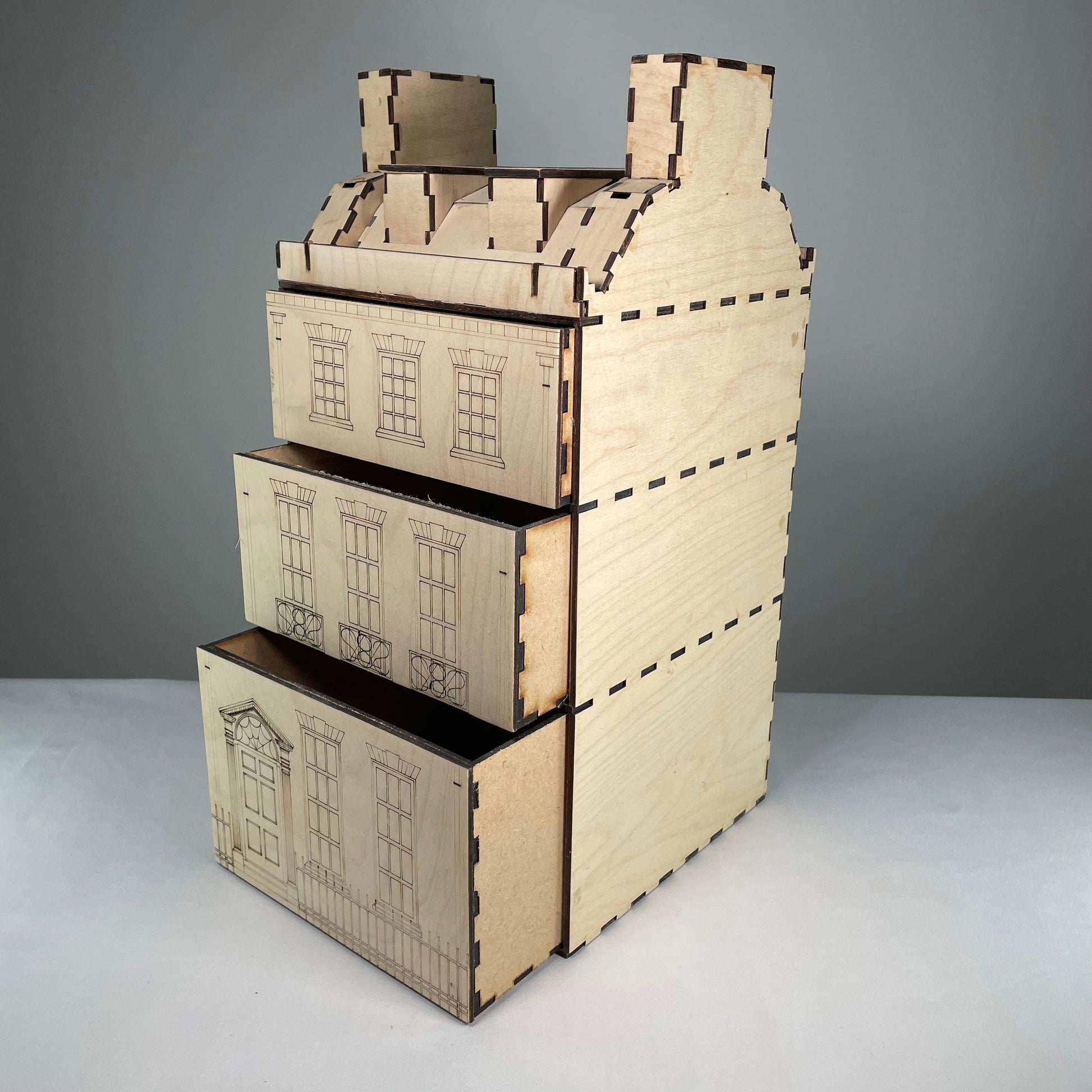 Three Tiered Georgian House Model