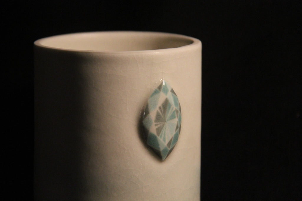 Gem Mug with Faceted Crystals