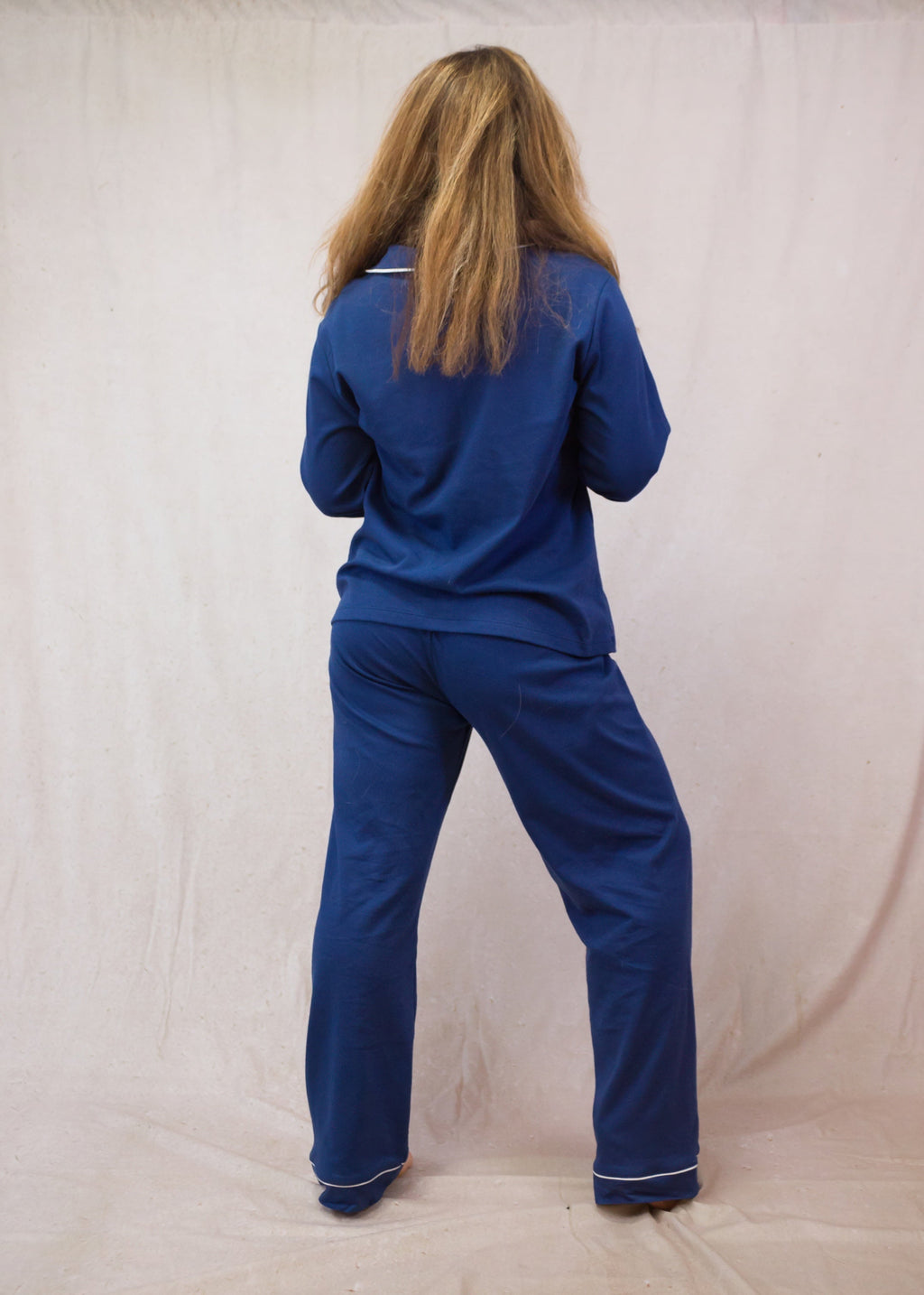 Blue Long Sleeve Pyjama Set