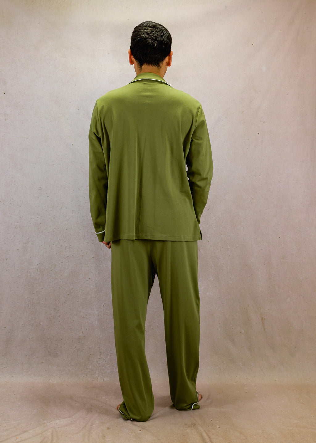 Olive Green Long Sleeve Pyjama Set