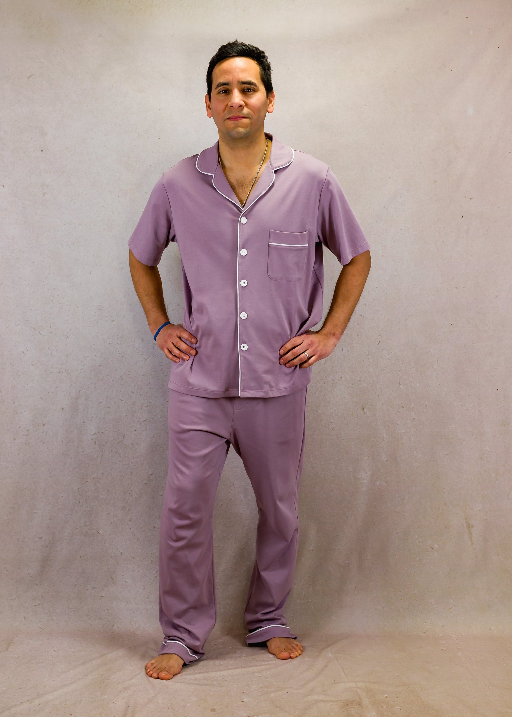 Pale Purple Short Sleeve Pyjama Set