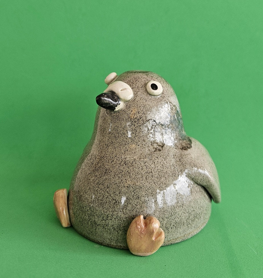 Handmade City Pigeon Ceramic Ornament