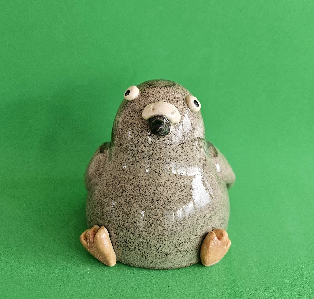 Handmade City Pigeon Ceramic Ornament