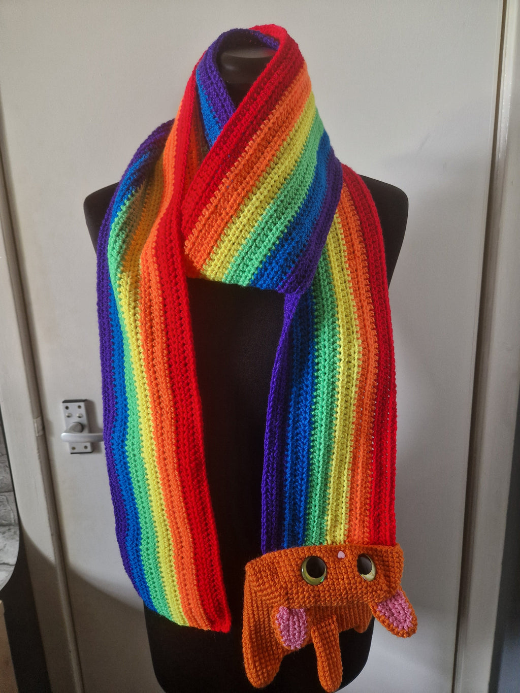 Neon Pride Rainbow Barf Scarf