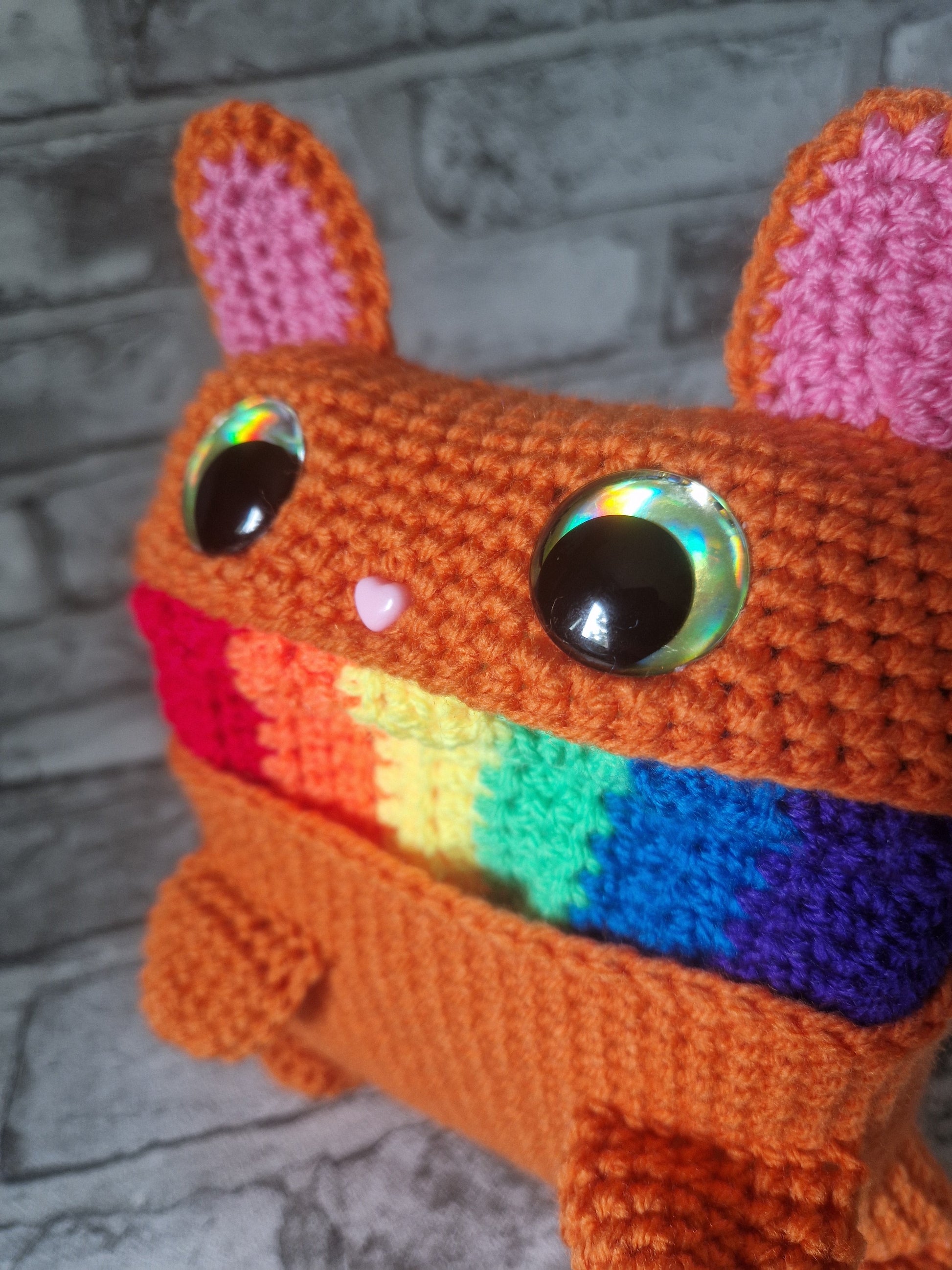 Neon Pride Rainbow Barf Scarf