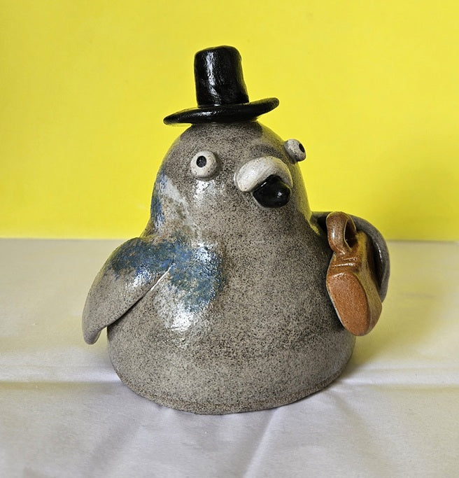 Business Pigeon Ceramic Ornament