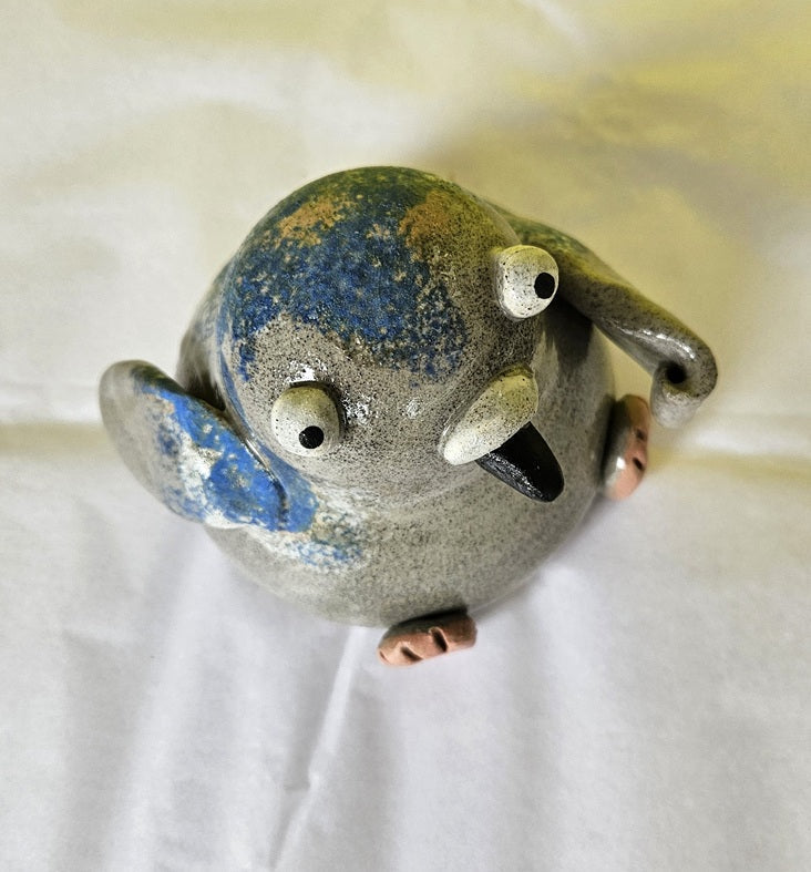 Handmade Ceramic Pigeon with Sign