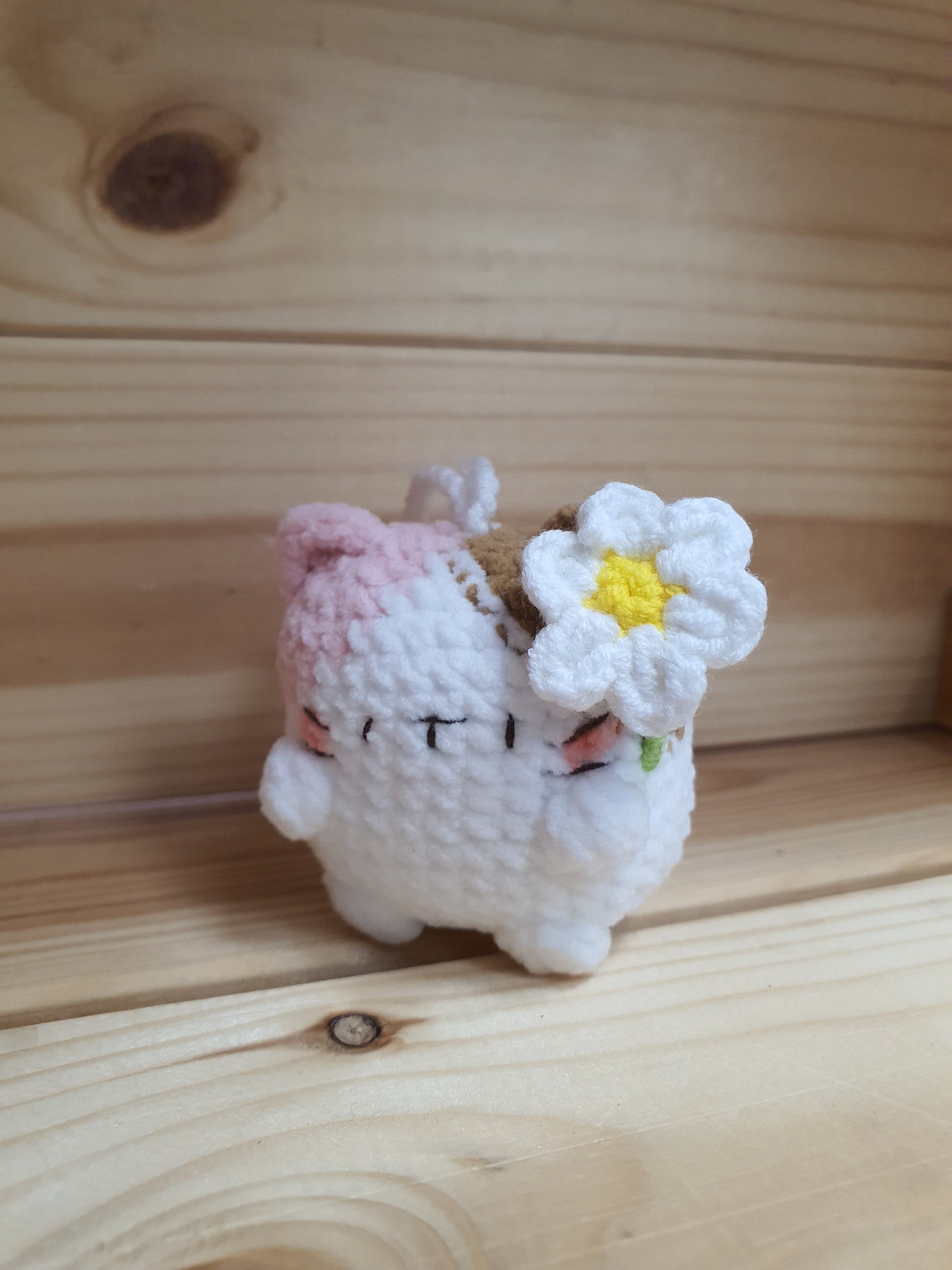 Little Square Cute Kitten Bag Charm