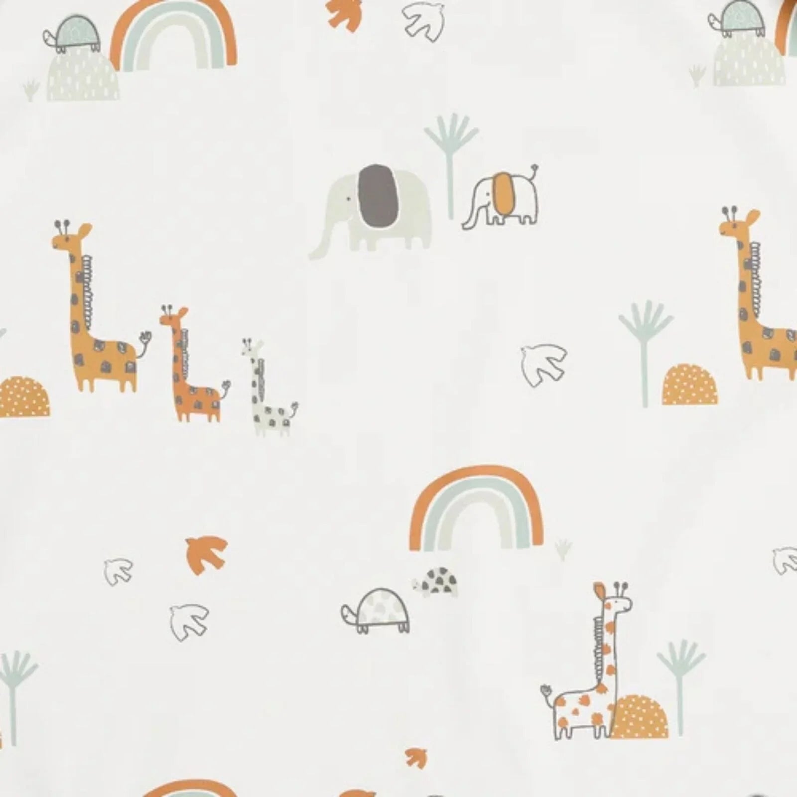 Long Sleeve Coverall Weaning Bib in Serengeti Spaghetti