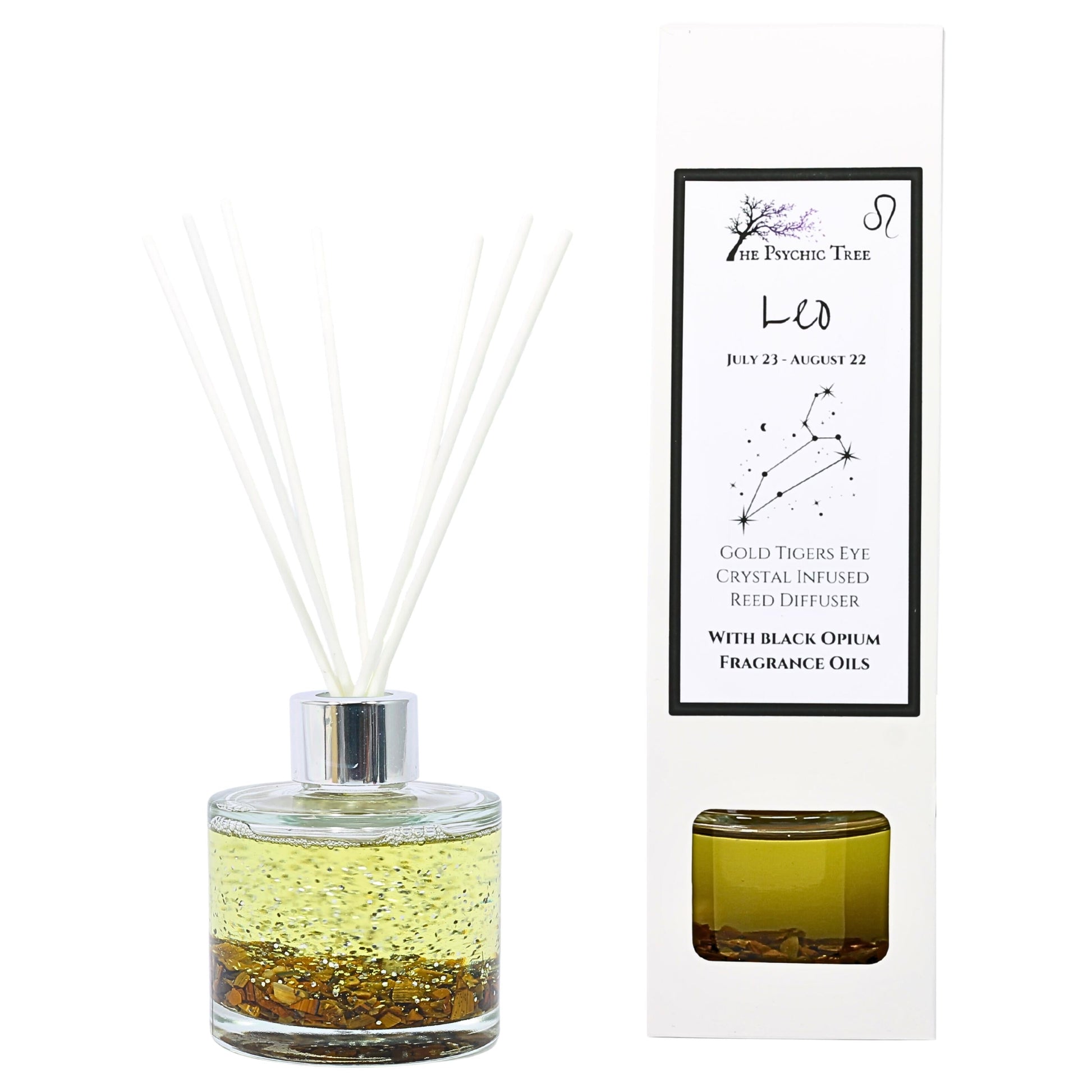 Leo Zodiac Crystal Infused Reed Diffuser