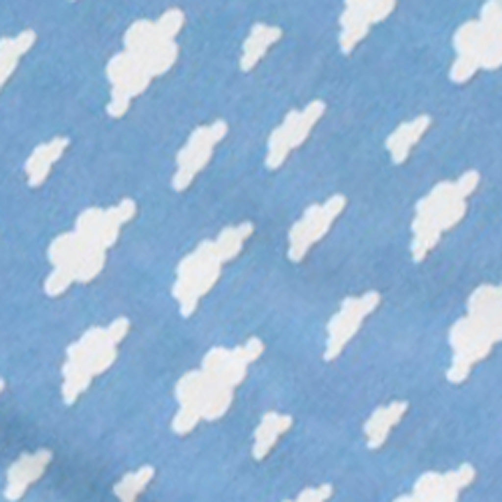 Personalised Blue Cloud Print Pyjamas for Ages 1 to 2 Years
