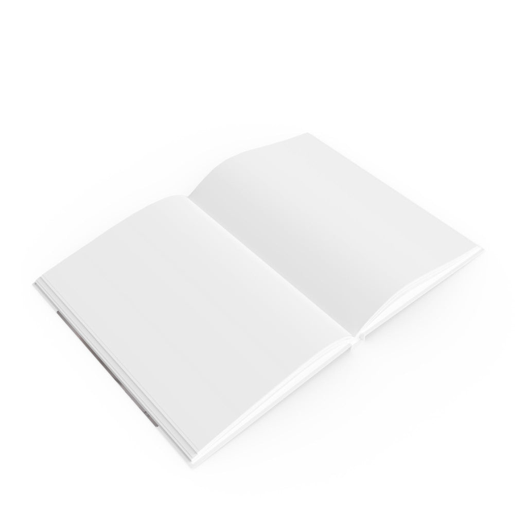 A5 Hardcover Journal with Whimsical Hearts Design in Muted Colours