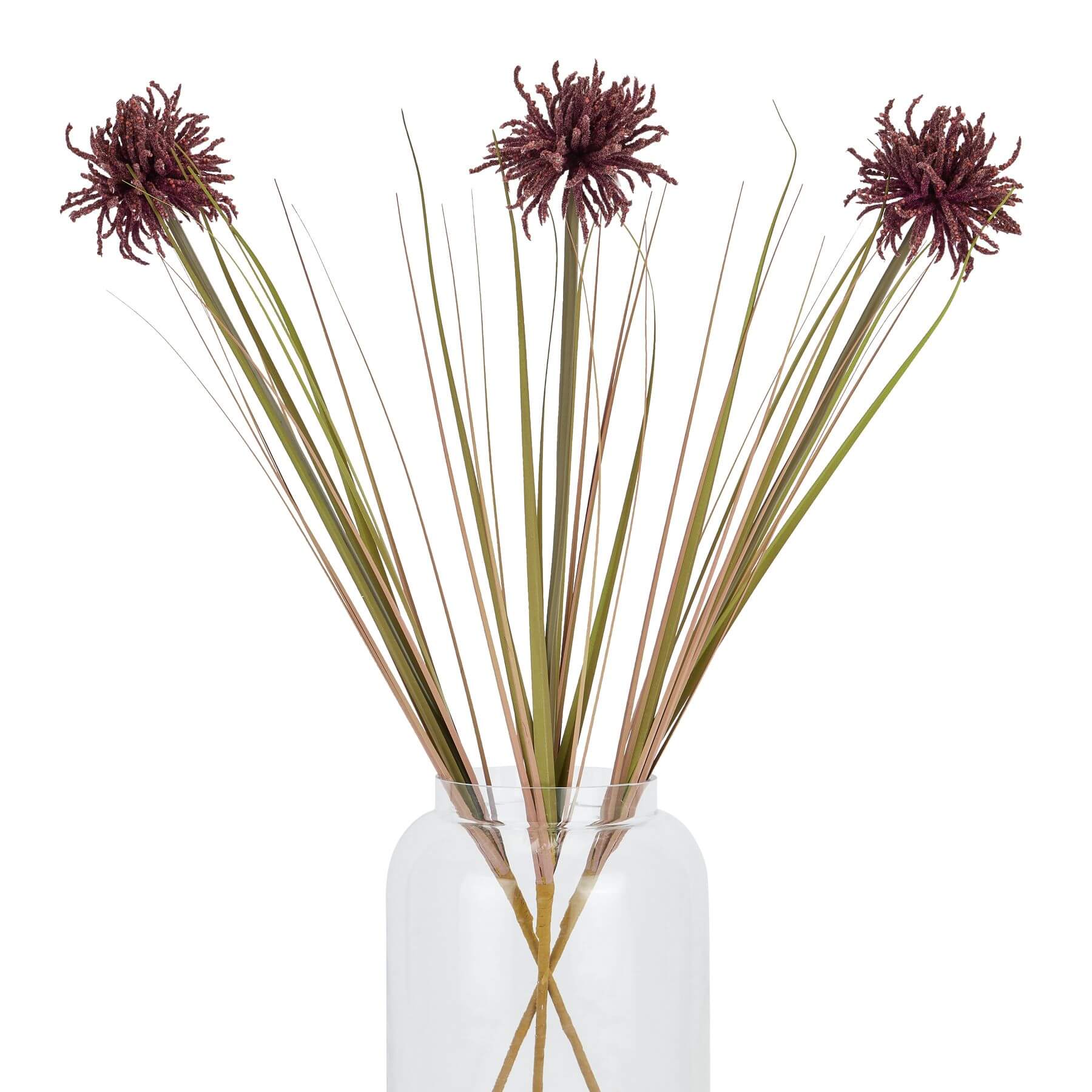 Burgundy artificial spider chrysanthemum stem with lifelike petals, 80cm tall, perfect for floral arrangements and home decor by Sostter at brixbailey.com