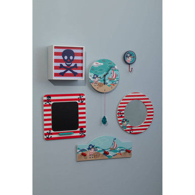 Pirate Ship Wall Clock for Kids