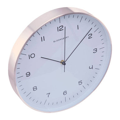Round Copper Finish Wall Clock