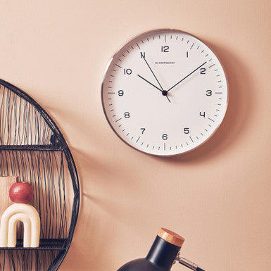 Round Copper Finish Wall Clock