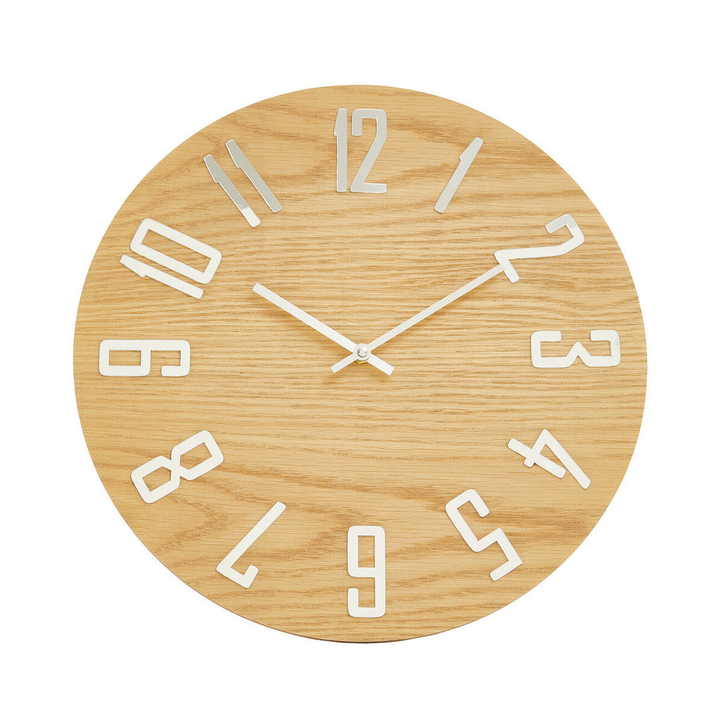 Natural Wood Effect Wall Clock