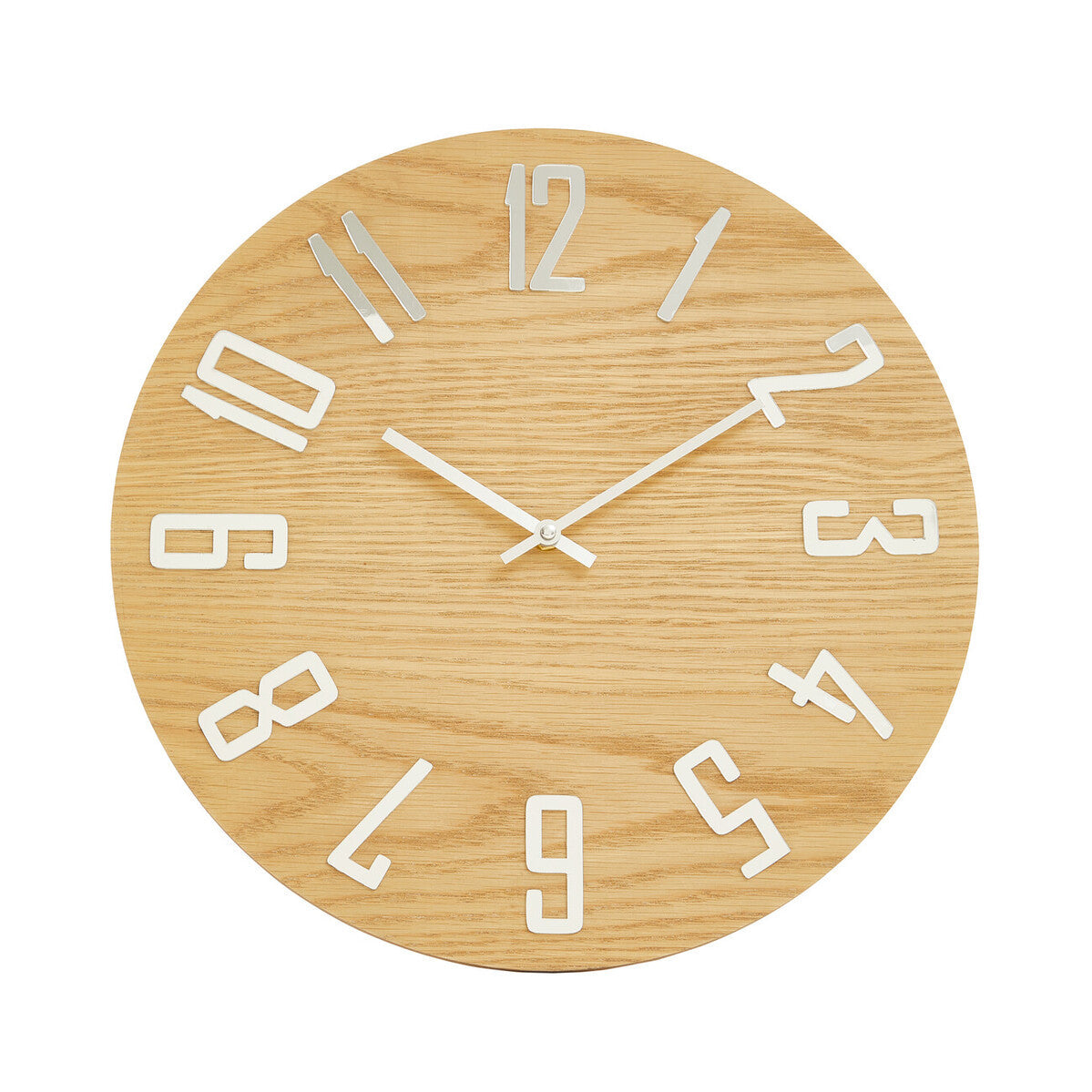 Natural Wood Effect Wall Clock