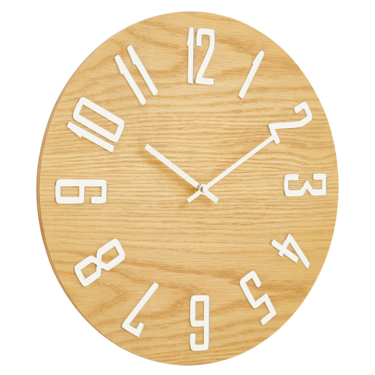 Natural Wood Effect Wall Clock